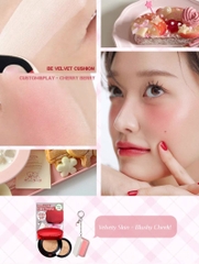 Set Phấn Nước Espoir Be Velvet Cover Cushion Set (Refill + Cheek Keyring)