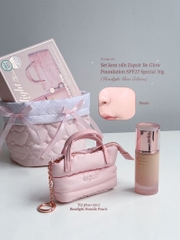 Bộ Trang Điểm Espoir Be Glow Foundation SPF27 Special 30g + Roselight Pouch