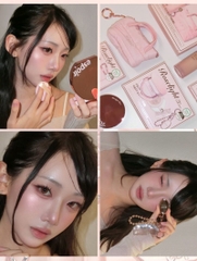 Bộ Trang Điểm Espoir Be Glow Cushion x2 + Keychain Roselight Set