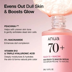 Tinh Chất Đào Dưỡng Sáng Da Anua Peach 70 Niacin Serum 30ml