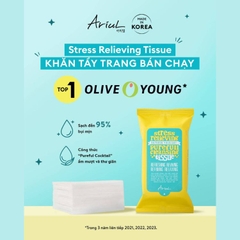 Khăn Ướt Tẩy Trang Ariul Stress Relieving Purefull Cleansing Tissue