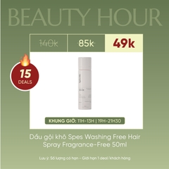 Dầu Gội Khô Spes Washing Free Hair Spray Fragrance-Free