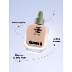 Kem Nền Căng Bóng Da Glamrr Q Daily Skintint Serum Vegan Foundation 30ml