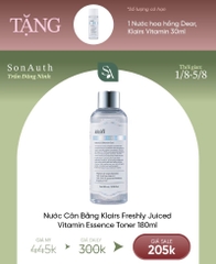 Nước Cân Bằng Sáng Da Klairs Freshly Juiced Vitamin Essence Toner 180ml