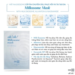 Mặt Nạ Cấp Ẩm Sâu, Phục Hồi, Tái Tạo Oh! Oh! Milkosome Mask 25ml