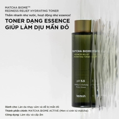 Nước hoa hồng Heimish Matcha Biome Redness Relief Hydrating Toner 150ml