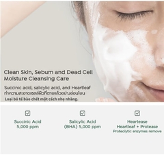 Sữa rửa mặt Heartleaf Succinic Moisture Cleansing Foam 150ml