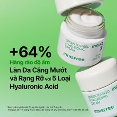 Kem dưỡng Innisfree Green Tea Seed Hyaluronic Cream 50ml (New Version)