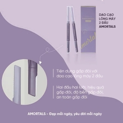 Bộ Dao Cạo Lông Mày 2 Đầu Amortals Double-Headed Macro Eyebrow Razor