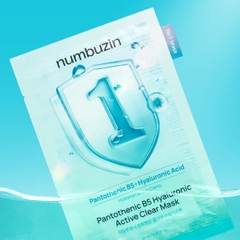 Mặt Nạ Dịu Da Numbuzin Pantothenic B5 Hyaluronic Active Clear Mask 26ml