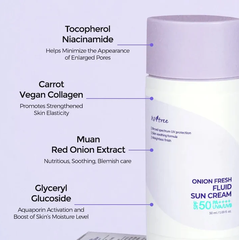 Kem Chống Nắng Isntree Onion Fresh Fluid Sun Cream SPF50 50ml