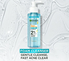 Gel Rửa Mặt Garnier Bright Complete Anti-Acne Cleansing Gel 120ml