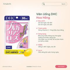 Viên Uống DHC Bulgarian Rose Capsule Dầu Hoa Hồng