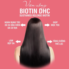 Viên Uống DHC Sustained Release Biotin Hỗ Trợ Tóc Và Móng