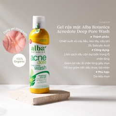 Sữa Rửa Mặt Alba Botanica Acnedote Deep Pore Wash 177ml