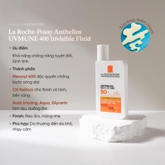 Kem Chống Nắng La Roche-Posay Anthelios UVMune 400 Invisible Fluid SPF50+ 50ml