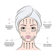 Thanh Lăn Sephora Mini Rose Quartz Facial Roller