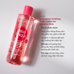 Nước Cân Bằng Evoluderm Soothing Tonic Lotion for Sensitive Skin (Hồng)