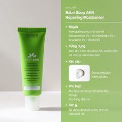 Kem Dưỡng Babe Stop AKN Repairing Moisturiser 50ml