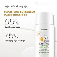 Sữa Chống Nắng Babe Super Fluid Mattifying Sunscreen SPF50 50ml