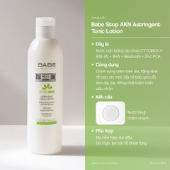 Nước Cân Bằng Babe Stop AKN Astringent Tonic Lotion 250ml