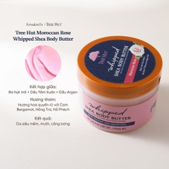 Bơ Dưỡng Thể Tree Hut Whipped Shea Body Butter 240g