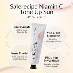 Kem Chống Nắng Pestlo Saferecipe Niamin C Tone Up SPF50