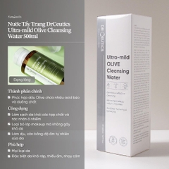 Nước Tẩy Trang DrCeutics Ultra-mild Olive Cleansing Water 500ml