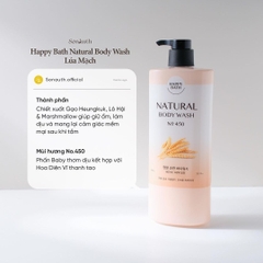 Sữa Tắm Happy Bath Natural Body Wash 900g