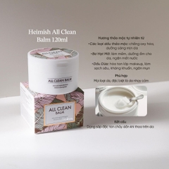 Sáp Tẩy Trang Sạch Sâu Heimish All Clean Balm