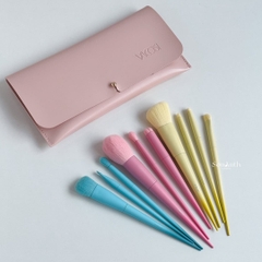 Bộ Cọ Trang Điểm Vacosi Candy Puffy Brush Set 10Pcs