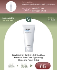 Sữa Rửa Mặt Se Khít Lỗ Chân Lông Rovectin Pore Care Tightening Cleansing Foam 150ml