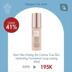 Kem Nền Catrice True Skin Hydrating Foundation Long Lasting 30ml