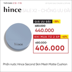 Phấn Nước hince Second Skin Mesh Matte Cushion 12g
