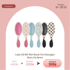 Lược Gỡ Rối Phiên Bản Nơ Wet Brush Pro Detangler Bows On Bows
