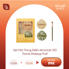 Mút Trang Điểm Amortals Powder Puff Suit Extra Blush (Vàng)