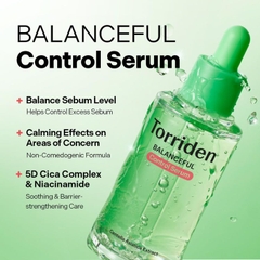 Tinh Chất Làm Dịu, Kiểm Soát Dầu Torriden Centella Asiatica Extract Balanceful Control Serum 50ml