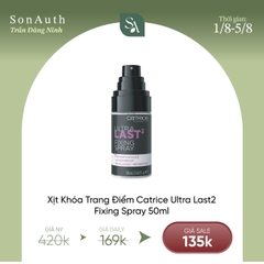 Xịt Khoá Trang Điểm Catrice Ultra Last2 Fixing Spray 50ml