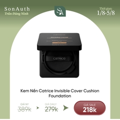 Phấn Nước Chống Nắng Catrice Invisible Cover Cushion Foundation SPF30 10g