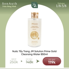 Tẩy Trang Vàng 24K JM Solution Prime Gold Cleansing Water 850ml