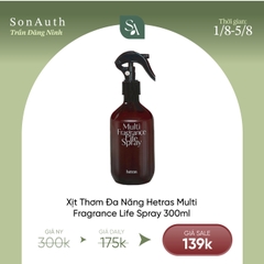 Xịt Thơm Phòng Hetras Multi Fragrance Life Spray 300ml