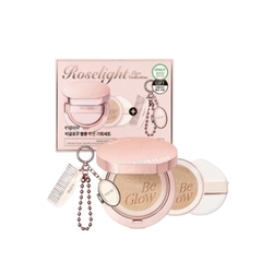 Bộ Trang Điểm Espoir Be Glow Cushion x2 + Keychain Roselight Set