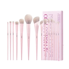 Bộ Cọ Trang Điểm Jessup Crystal Pink Makeup Lover Brush Set