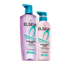Dầu Gội Xả Sạch Nhờn L’Oreal Paris Elseve Hyaluron Pure