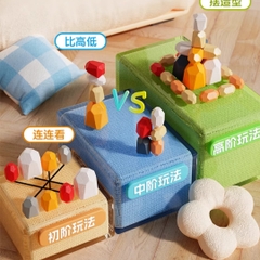 Đồ chơi Tumi-ishi đá xếp chồng cân bằng Montessori – Đồ chơi gỗ thông minh rèn luyện kỹ năng cho bé từ 3 tuổi