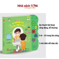 Sách âm thanh Đinh Tị sách song ngữ bìa cứng tương tác đầy thú vị cho bé từ 0-6 tuổi