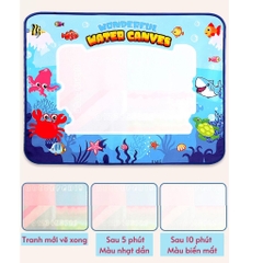 Thảm vẽ nước ma thuật cho bé , tranh vẽ tự xoá, đồ chơi Montessori sáng tạo, kích thước lớn an toàn