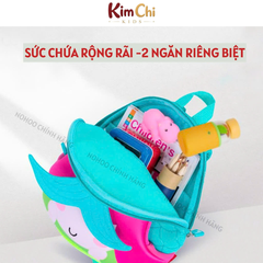 Balo mẫu giáo Nohoo chính hãng siêu nhẹ hình thú dễ thương cho bé từ 2-6 tuổi NHB046