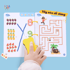 Sách Tô xóa thông minh Math me Neo verison - Lalala baby