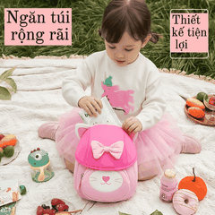 Túi đeo vai hình gấu cho bé Worm's home túi đeo chéo mini dễ thương, gọn nhẹ, tiện mang đi chơi R137